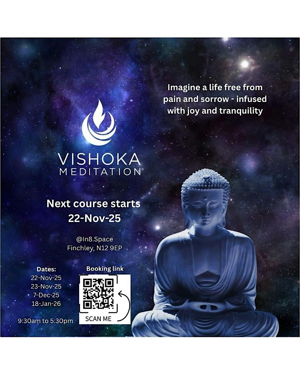 Vishoka Meditation Immersion, 29 November | Event in London | AllEvents