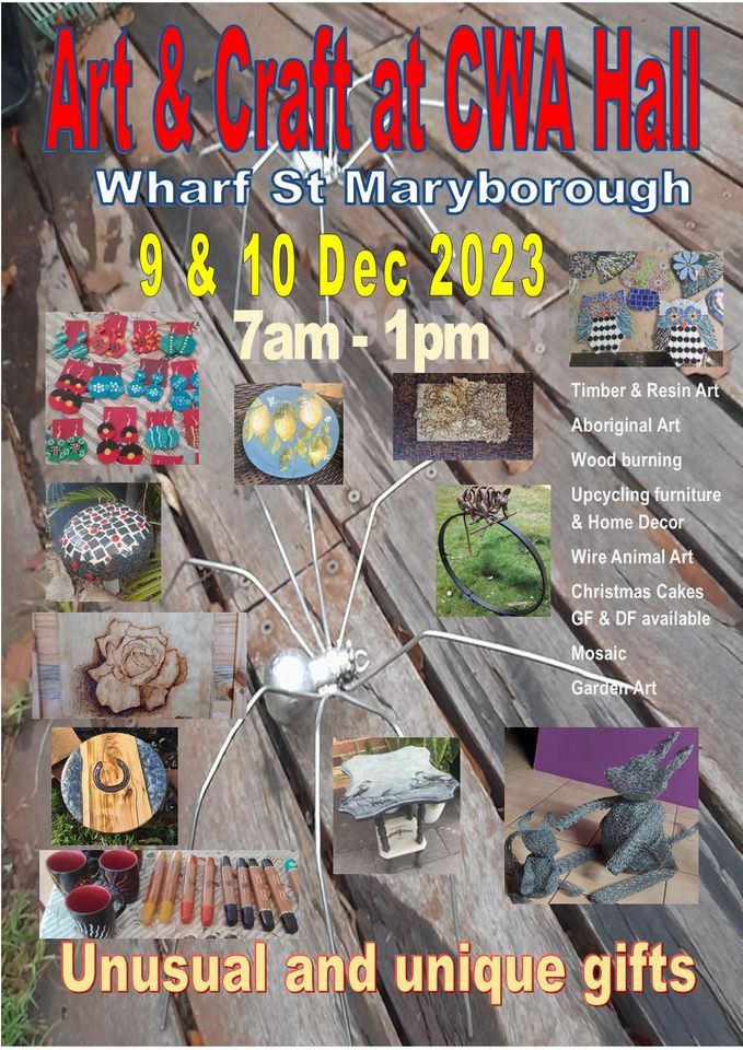 Art & Craft Pop Up Shop at the CWA Hall, Cwa Hall, Bidwill, December 9