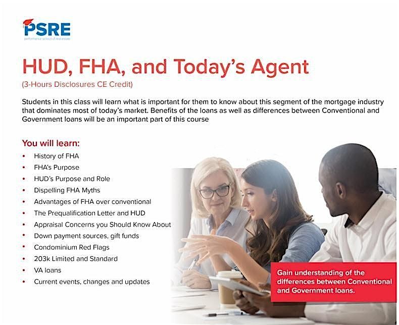 HUD, FHA, and Today's Agent, 7 August | Event in Scottsdale | AllEvents