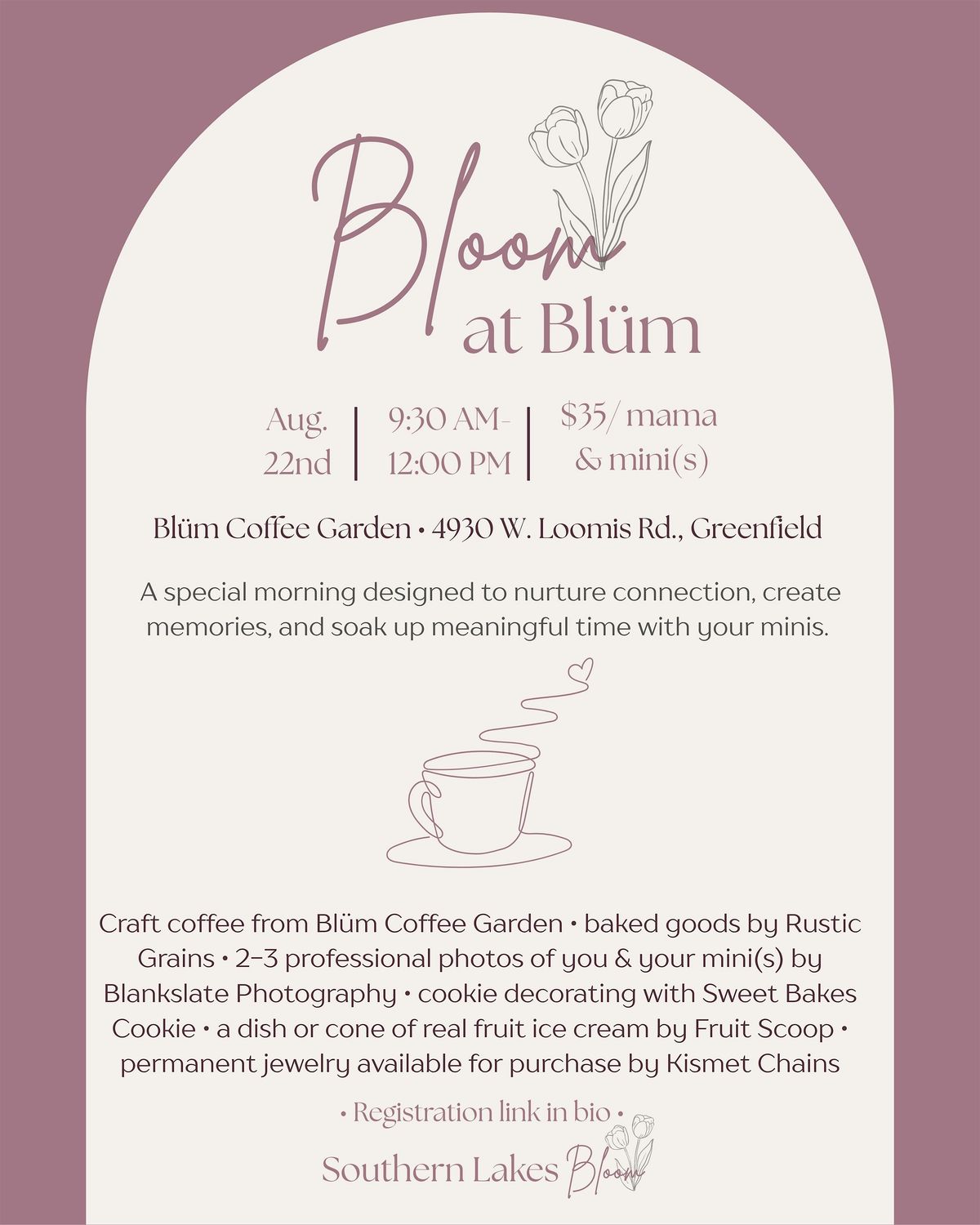 Bloom at Blüm, 22 August | Event in Greenfield | AllEvents