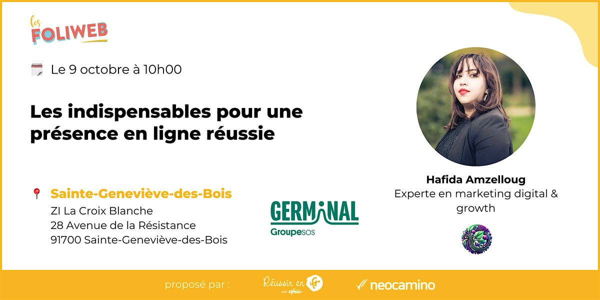 Les indispensables pour une présence en ligne réussie, 9 October | Event in Savigny-sur-Orge | AllEvents