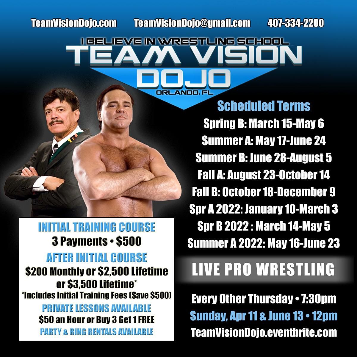 Live Pro Wrestling Featuring Hector Guerrero Team Vision Dojo Of Pro Wrestling Self Defense Boot Camp Fitness More Orlando September 4 2021 Allevents In Orlando Events September October 2022