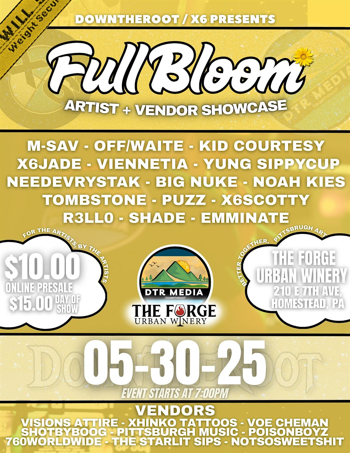 DTR Full Bloom Artist + Vendor Showcase, 30 May | Event in Homestead | AllEvents