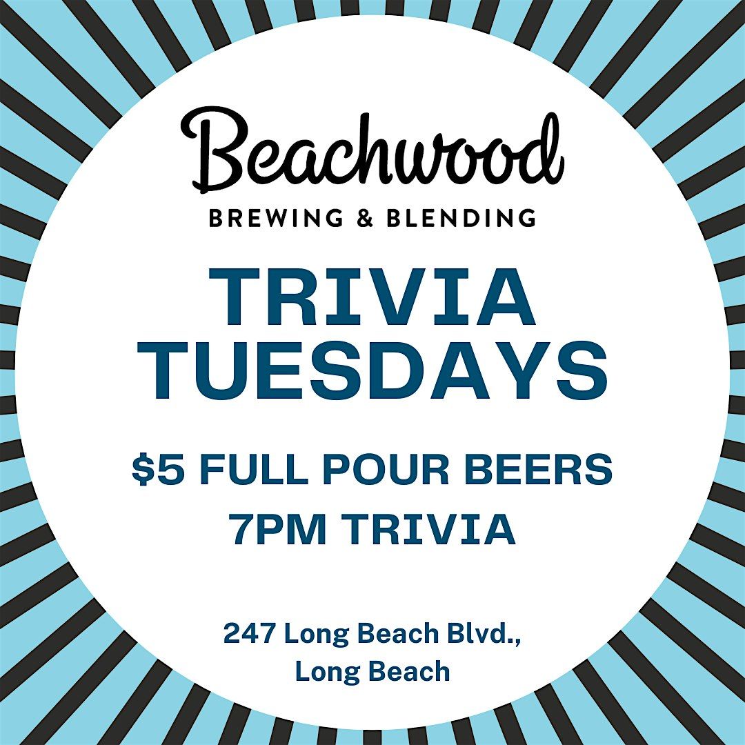 Trivia Tuesdays at Beachwood | Event in Long Beach | AllEvents