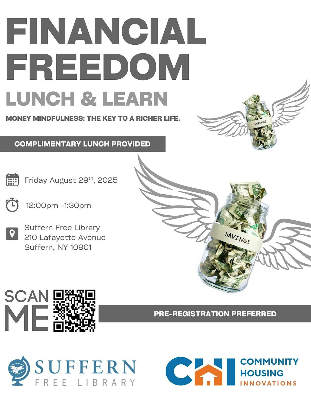 Financial Freedom “Lunch & Learn” Presentation, 29 August | Event in Suffern | AllEvents