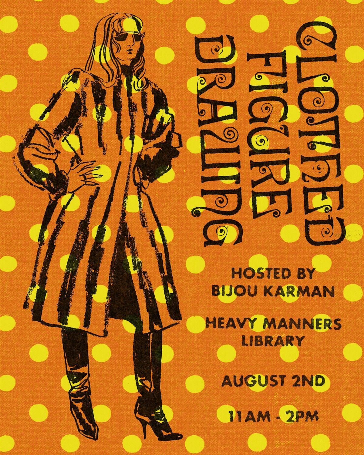Clothed Figure Drawing at Heavy Manners Hosted by Bijou Karman (8/2), 2 August | Event in Los Angeles | AllEvents