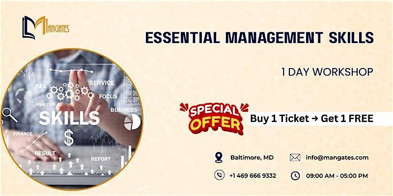 Essential Management Skills: 1 Day Workshop in Baltimore, MD, 30 October | Event in Baltimore | AllEvents