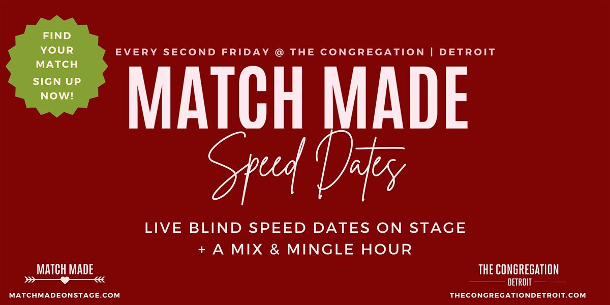 Match Made on Stage - Live Speed Date Comedy Show, 12 September | Event in Detroit | AllEvents