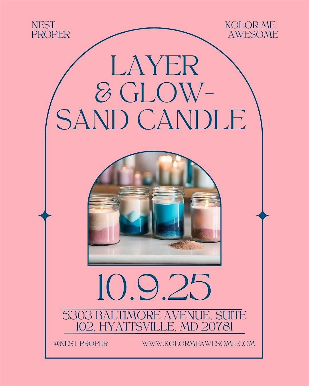 Layer & Glow: Sand Candle Workshop – DIY Candle Making in Hyattsville, 9 October | Event in Hyattsville