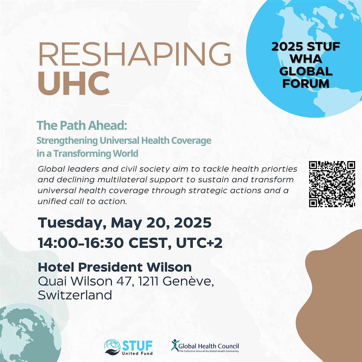 WHA78 Parallel Event: Reshaping Universal Health Coverage, 20 May | Event in Genève | AllEvents