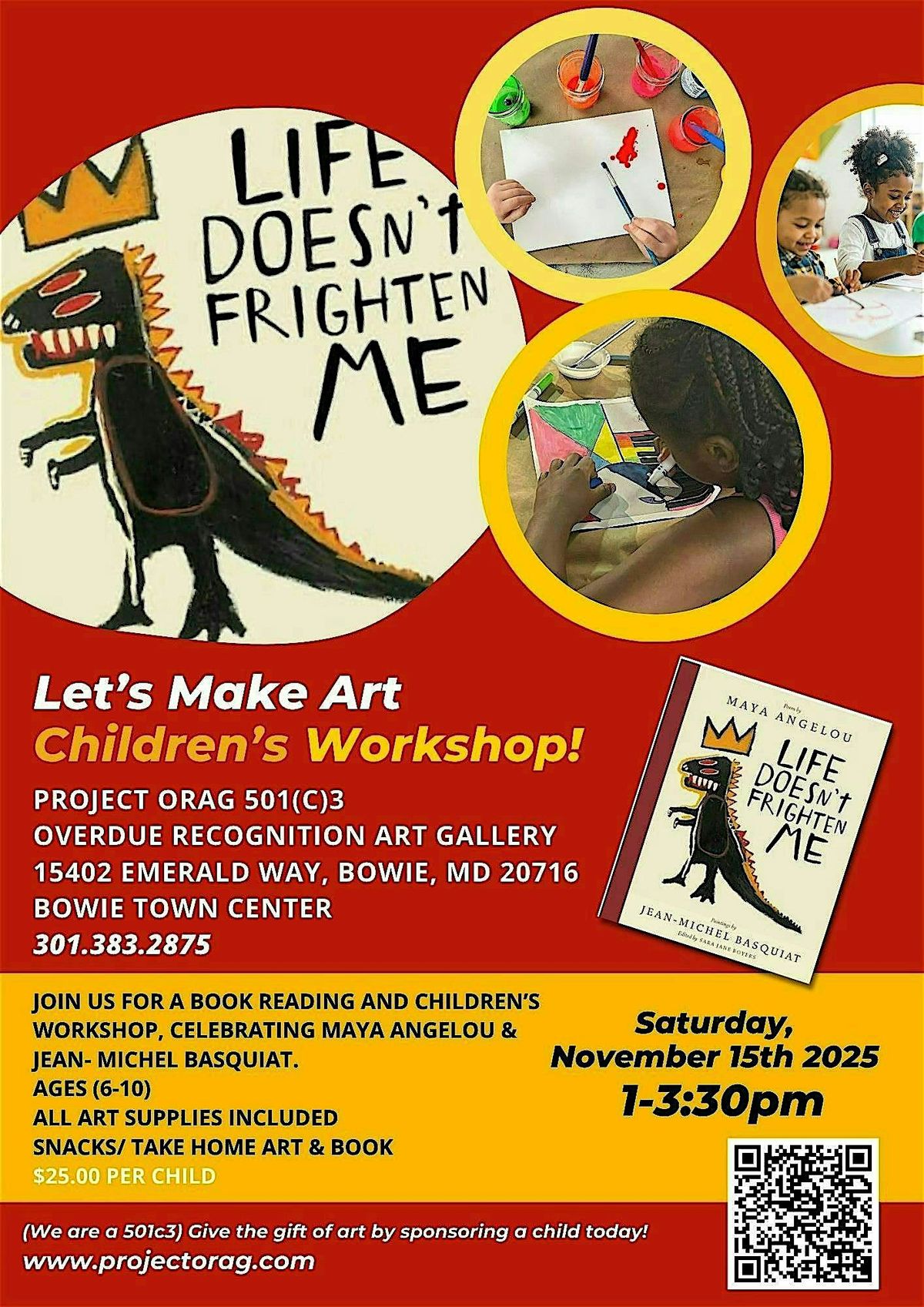 Let's Make Art Children's Workshop, 15 November | Event in Bowie | AllEvents