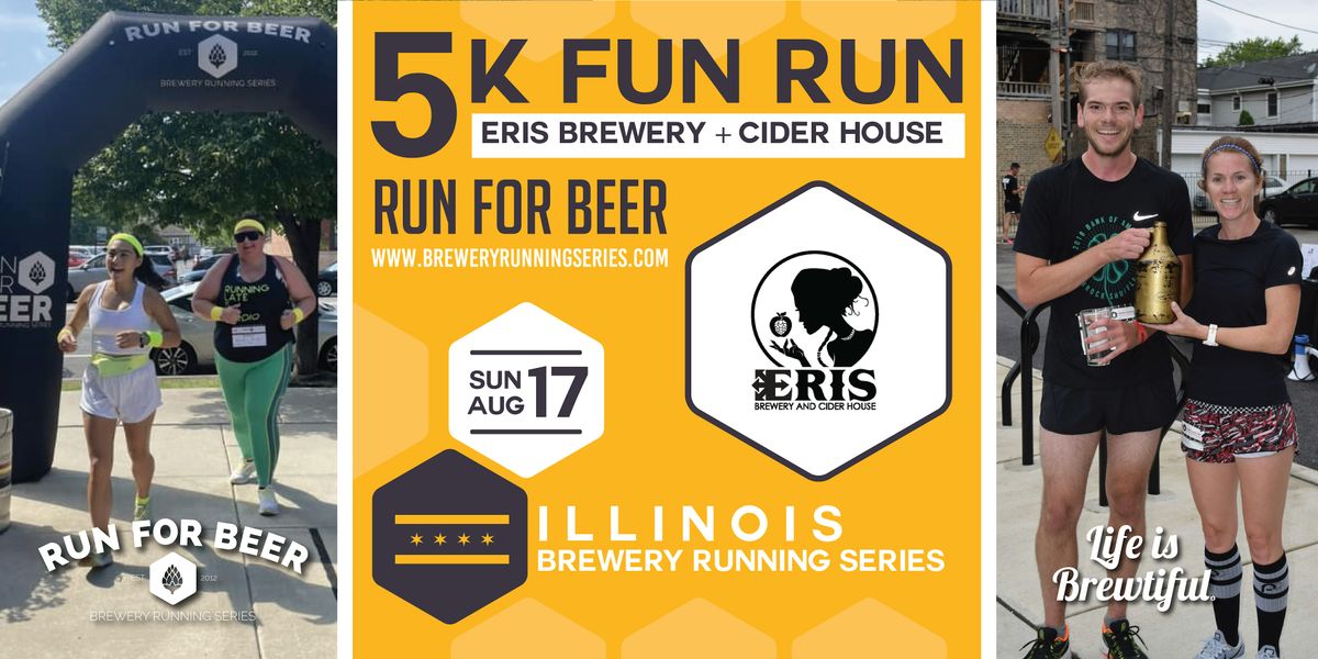 5k Beer Run x ERIS Brewery & Cider House | 2025 IL Brewery Running Series, 17 August | Event in Chicago