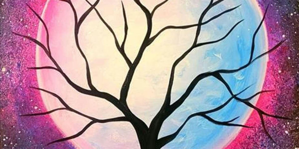 Cosmic Moon and Galaxy - Paint and Sip by Classpop!™, 9 July | Event in Pearland | AllEvents