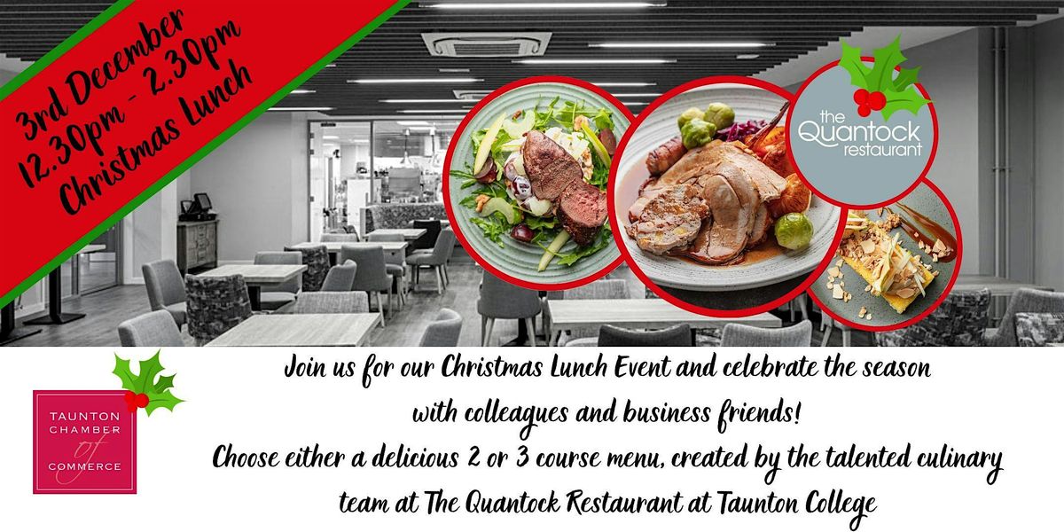 Christmas Lunch Event at The Quantock Restaurant, 3 December | Event in Taunton | AllEvents
