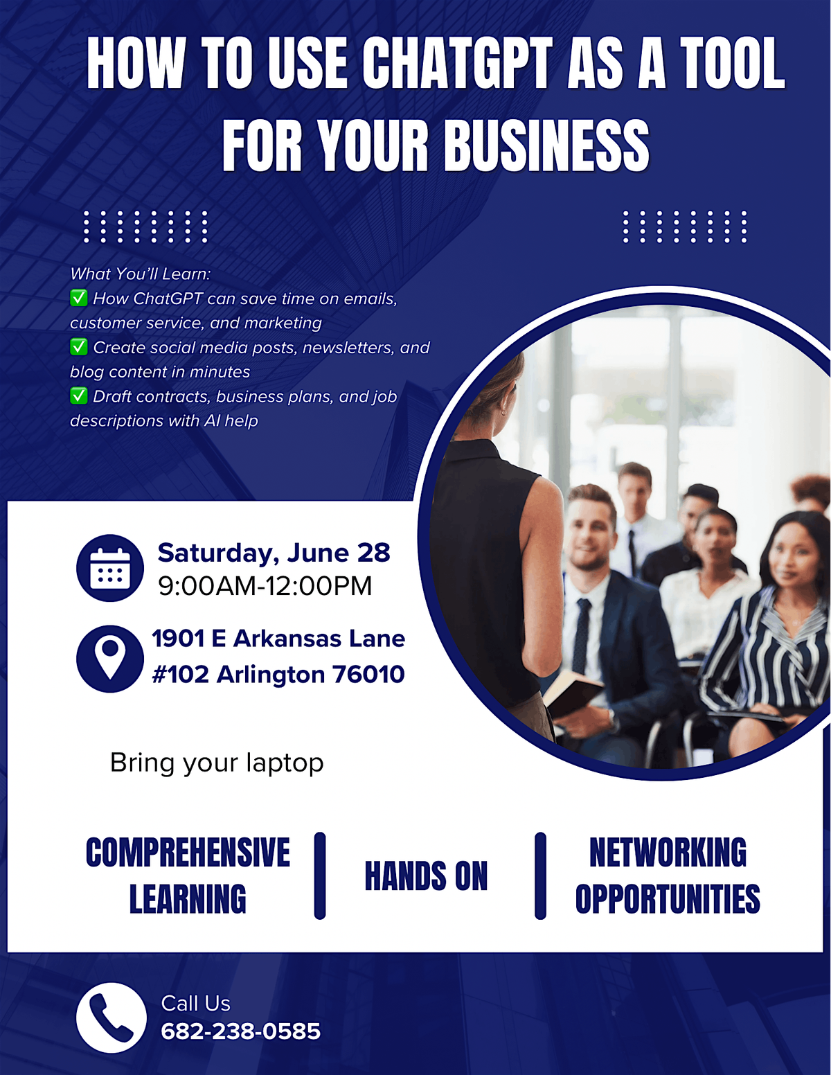 How to Use ChatGPT as a Tool for Your Business, 28 June | Event in Arlington | AllEvents