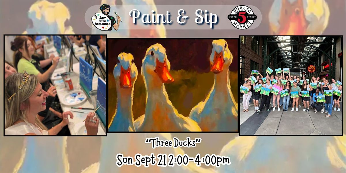 Paint & Sip at 5th St Alley “Three Ducks”, 21 September | Event in Eugene | AllEvents