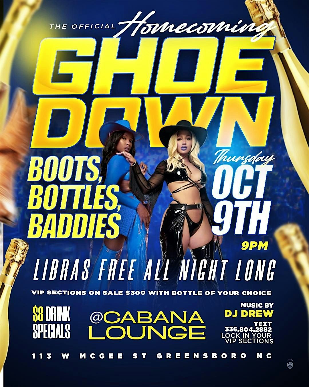 The Official GHOEDOWN (Boots , Bottles and Baddies), 9 October | Event in Greensboro | AllEvents