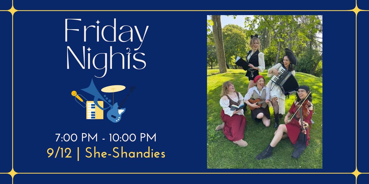 Fridays at The Club w/ Musical Guest The She-Shandies, 12 September | Event in Seattle | AllEvents
