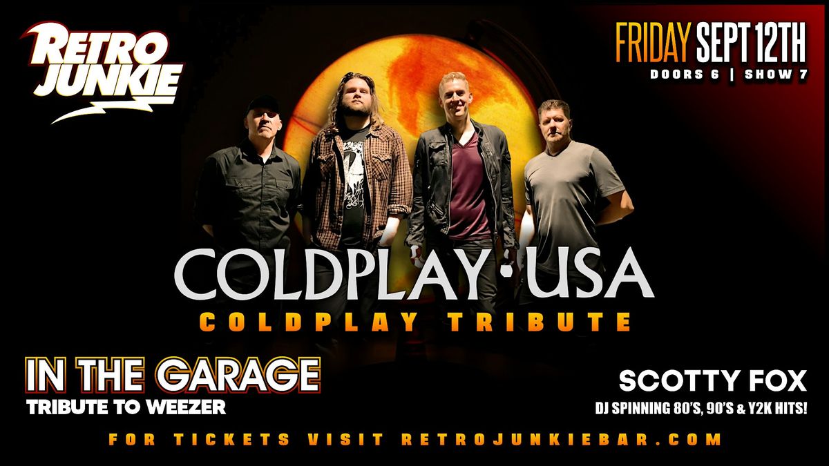 COLDPLAY-USA (Coldplay Tribute) & IN THE GARAGE (Weezer Tribute)... LIVE!, 12 September | Event in Walnut Creek