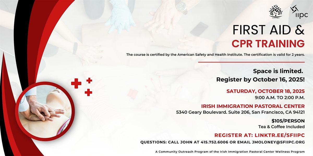 CPR & First Aid Training, 18 October | Event in San Francisco | AllEvents