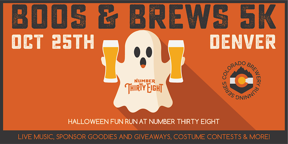 Boos & Brews Halloween 5k @ Number 38 | 2025 CO Brewery Running Series, 25 October | Event in Denver | AllEvents