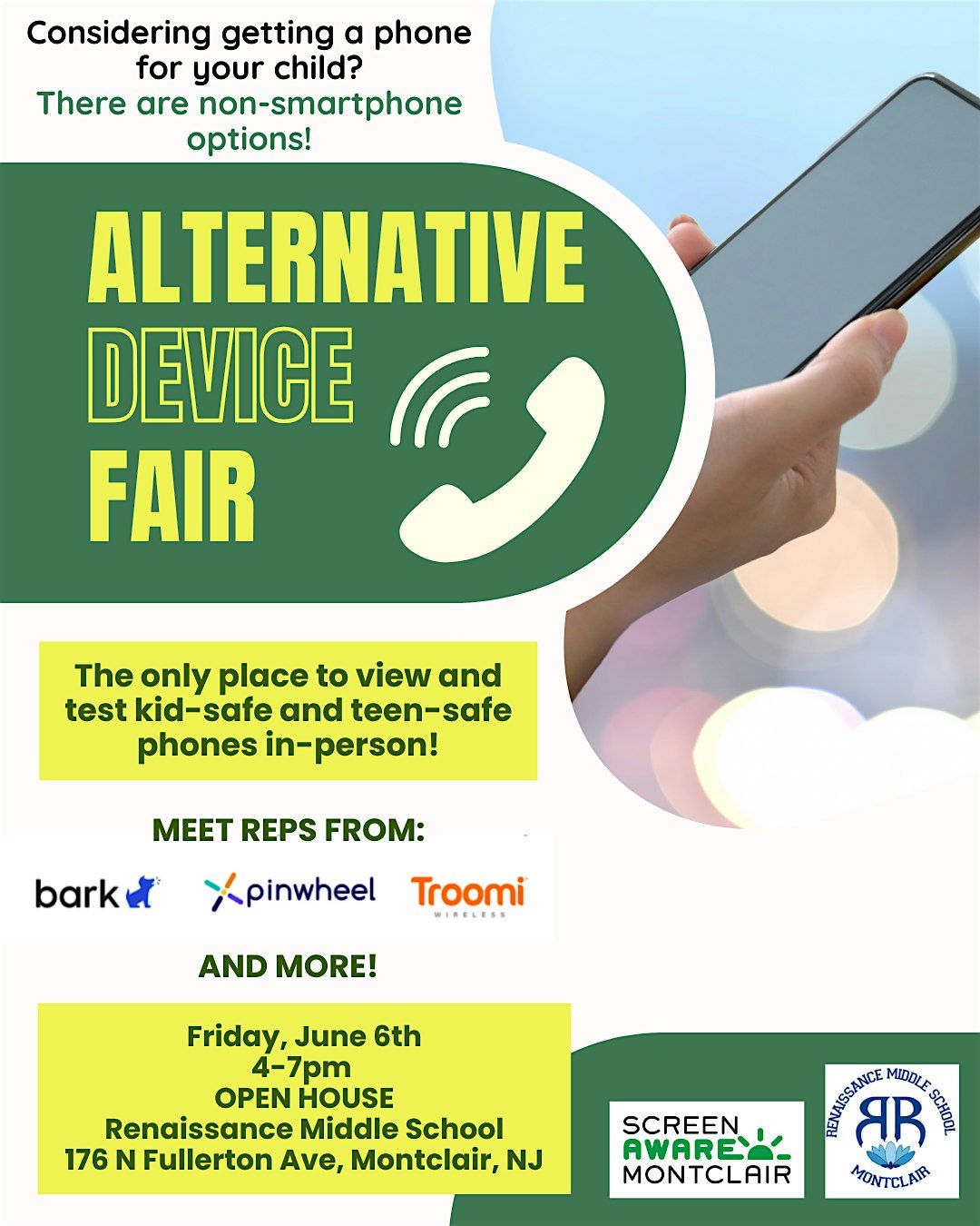 Montclair Smartphone Alternative Device Fair, 6 June | Event in Montclair | AllEvents