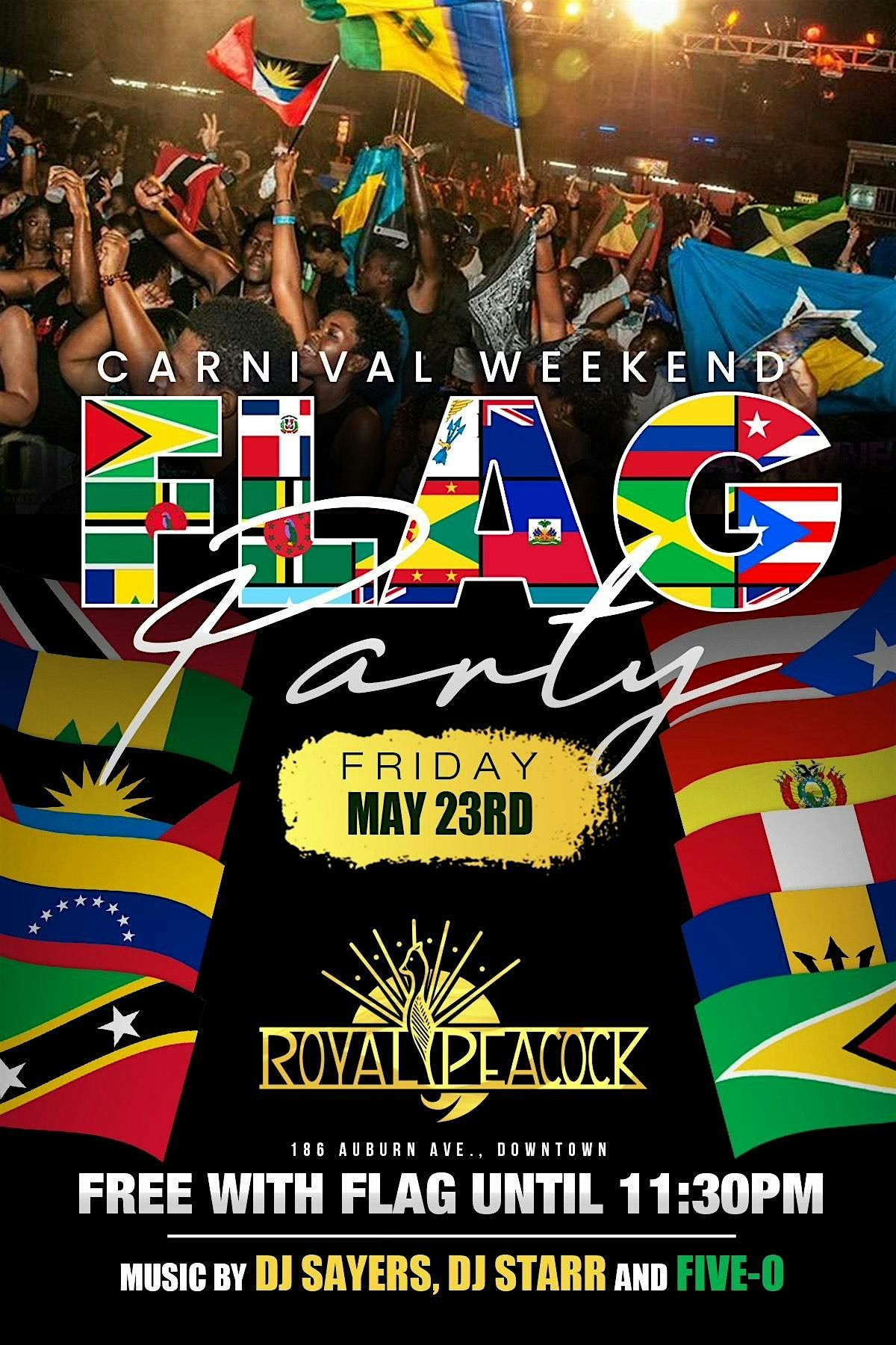 Caribbean Carnival Weekend: Flag Party @ ROYAL PEACOCK | DRINKS & HOOKAH | Event in Atlanta | AllEvents