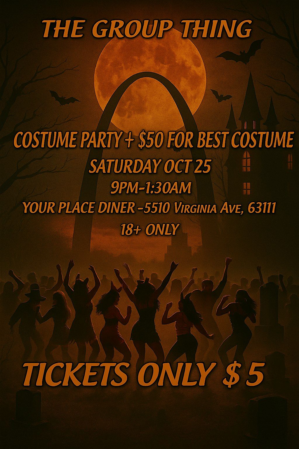 The Group Thing Costume Party, 25 October | Event in St. Louis | AllEvents