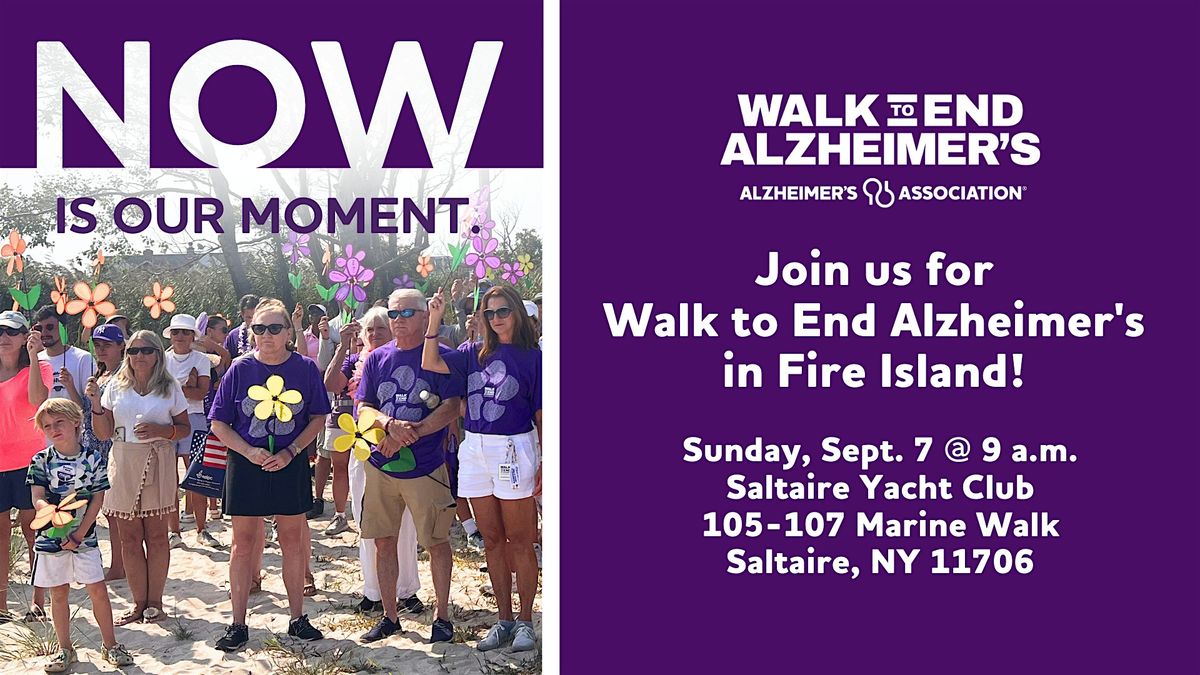 Walk to End Alzheimer's - Fire Island, 7 September | Event in Saltaire | AllEvents