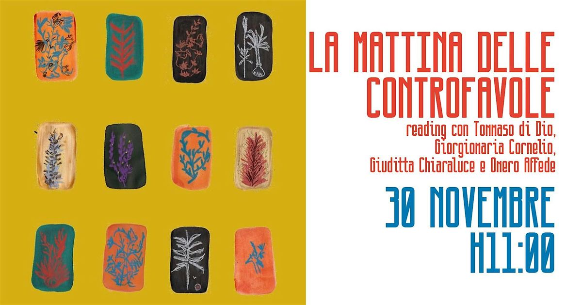 La mattina delle controfavole, 30 November | Event in Milano | AllEvents