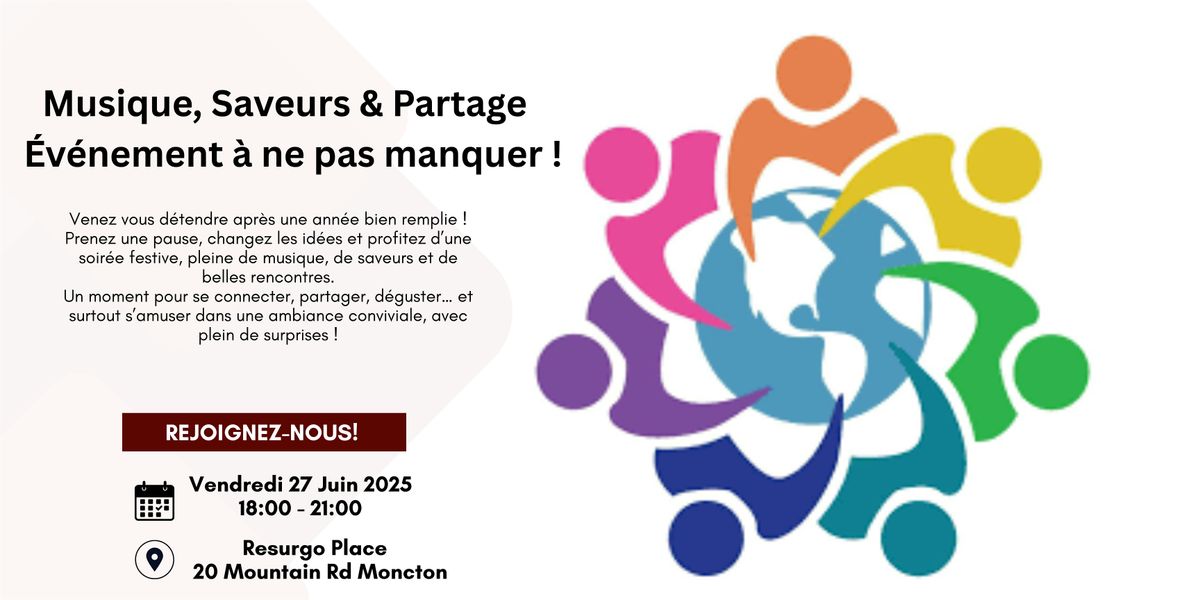 Soirée Multiculturelle à Resurgo Place!, 27 June | Event in Moncton | AllEvents