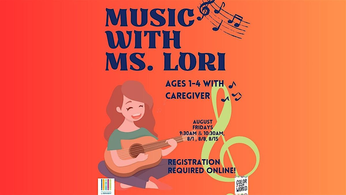 Sharing Music with Ms. Lori - ages 1-4 years old Session 2, 15 August | Event in Montauk | AllEvents