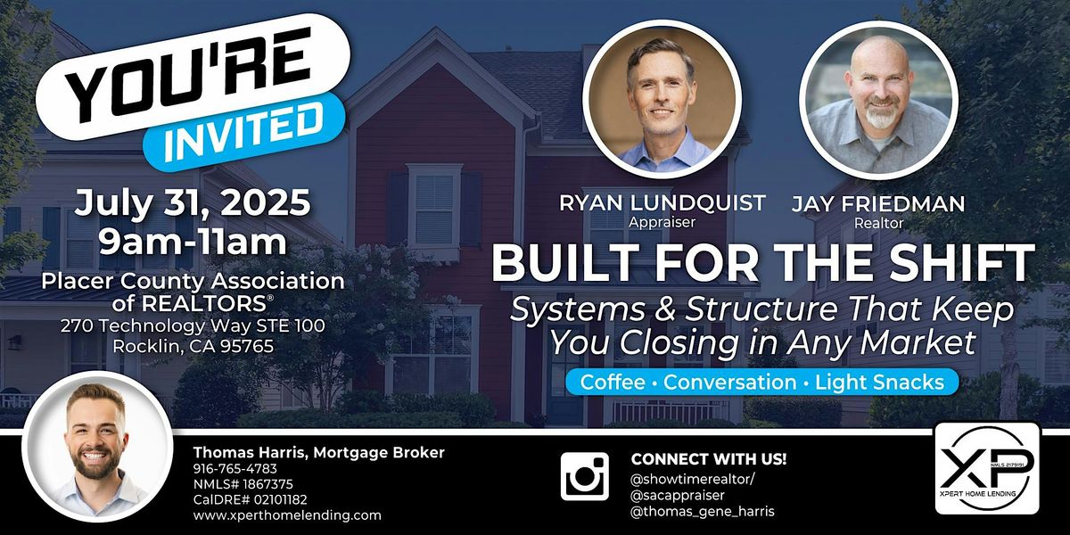 Built for the Shift, 31 July | Event in Rocklin | AllEvents