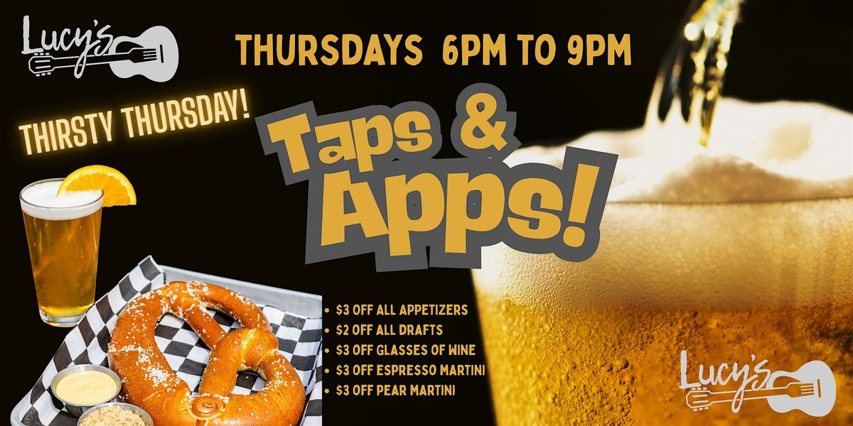 Lucy's Thirsty Thursday! (Taps & Apps) | Event in Grand Haven | AllEvents