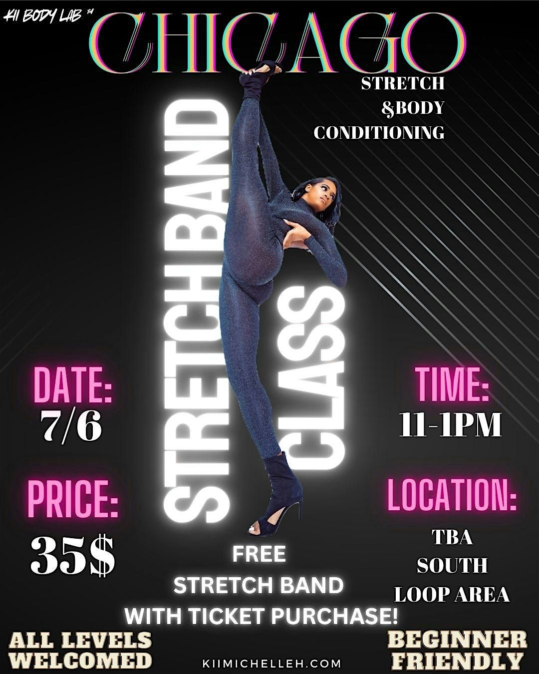 CHICAGO | STRETCH BAND FLEXIBILITY CLASS, 6 July | Event in Chicago | AllEvents
