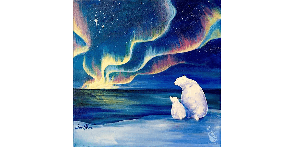 Gazing out at the Northern Lights - Paint and Sip in Denver | Classpop!™, 29 November | Event in Denver