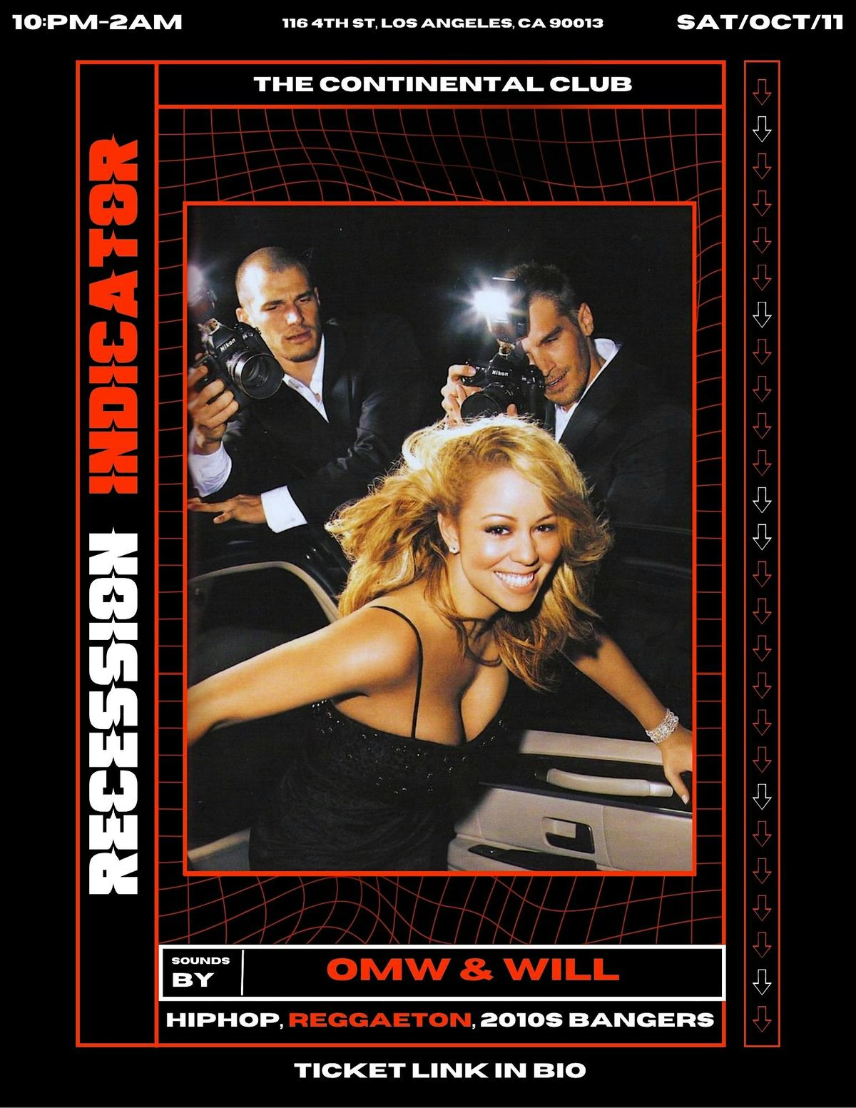 Recession Indicator: 2010s HipHop, Latin, and Pop, 11 October | Event in Los Angeles | AllEvents