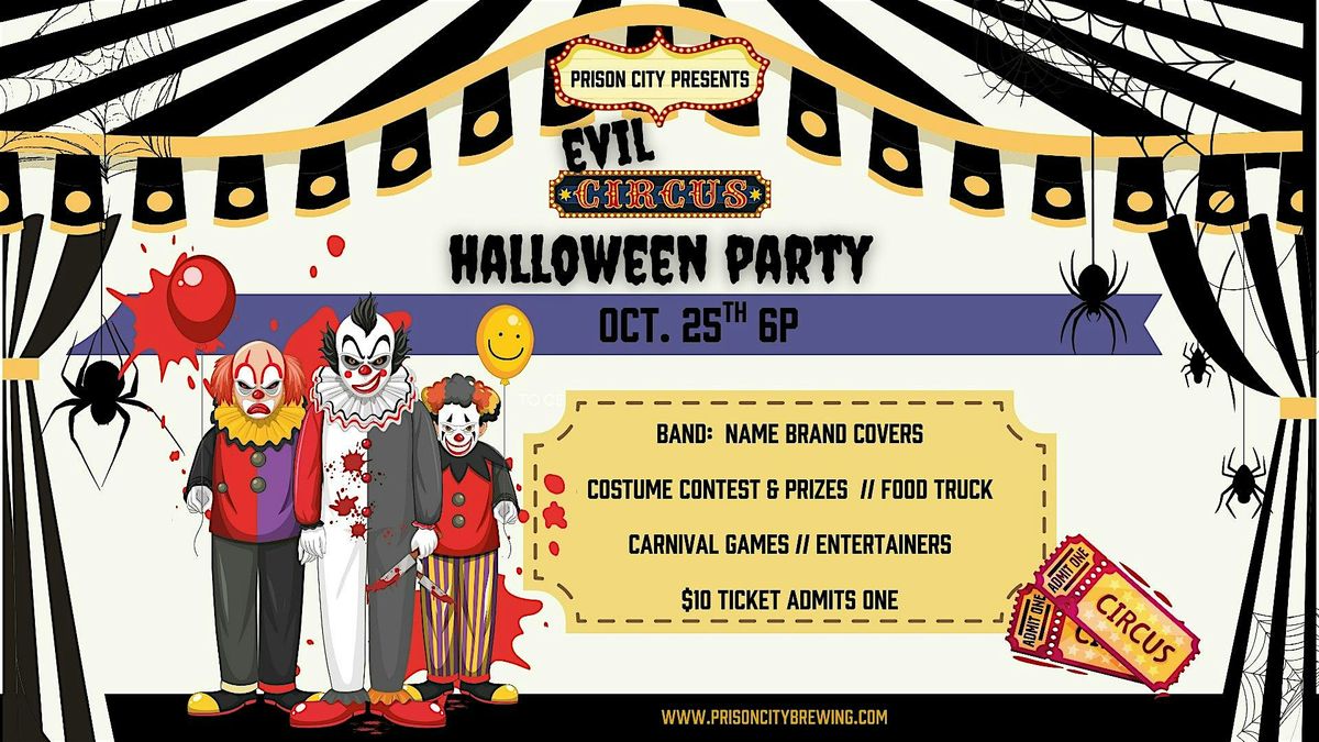 Evil Circus Halloween Party, 25 October | Event in Auburn | AllEvents