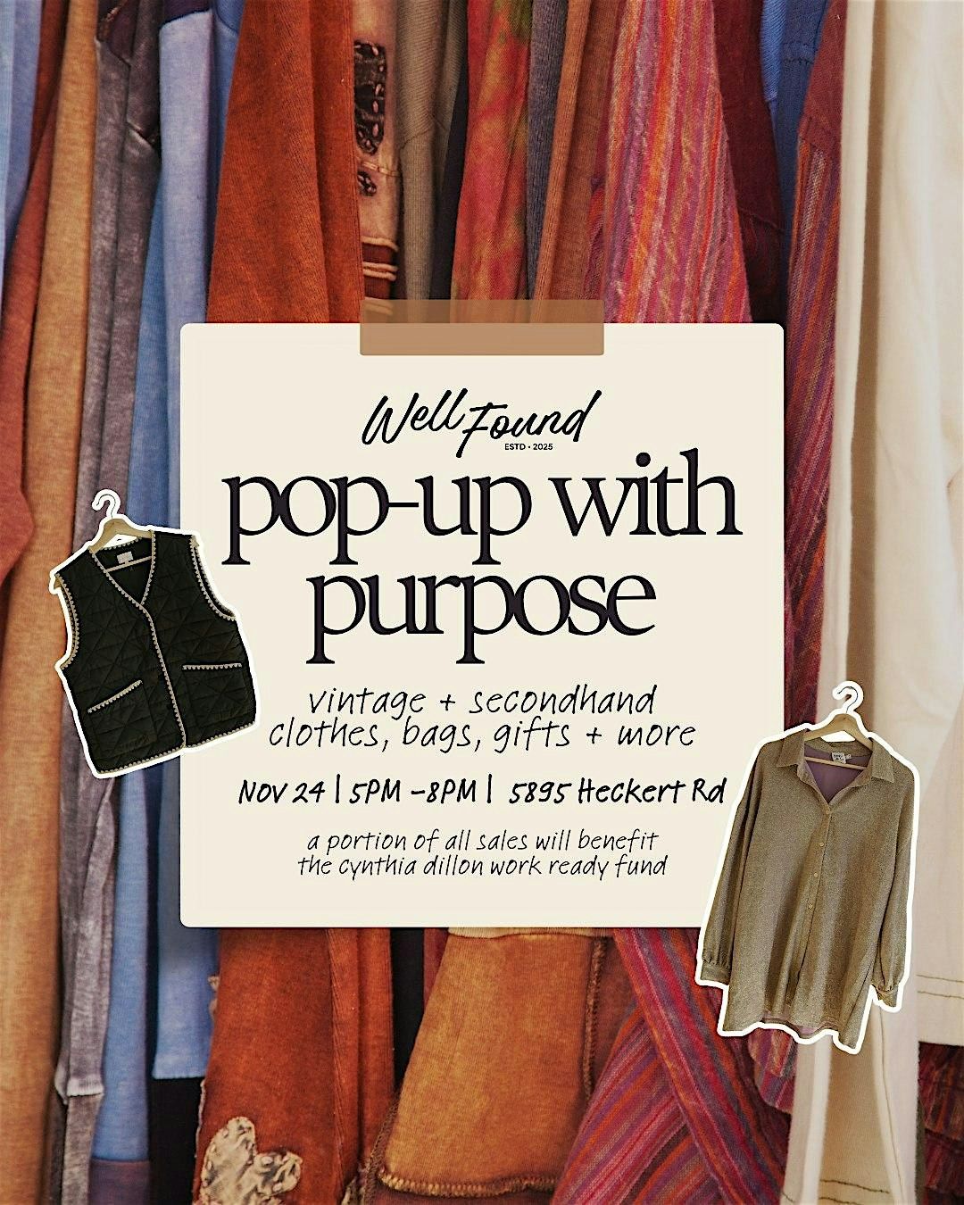 Pop Up with Purpose: The Cynthia Dillon Work Ready Fund Launch, 24 November | Event in Bakerstown | AllEvents