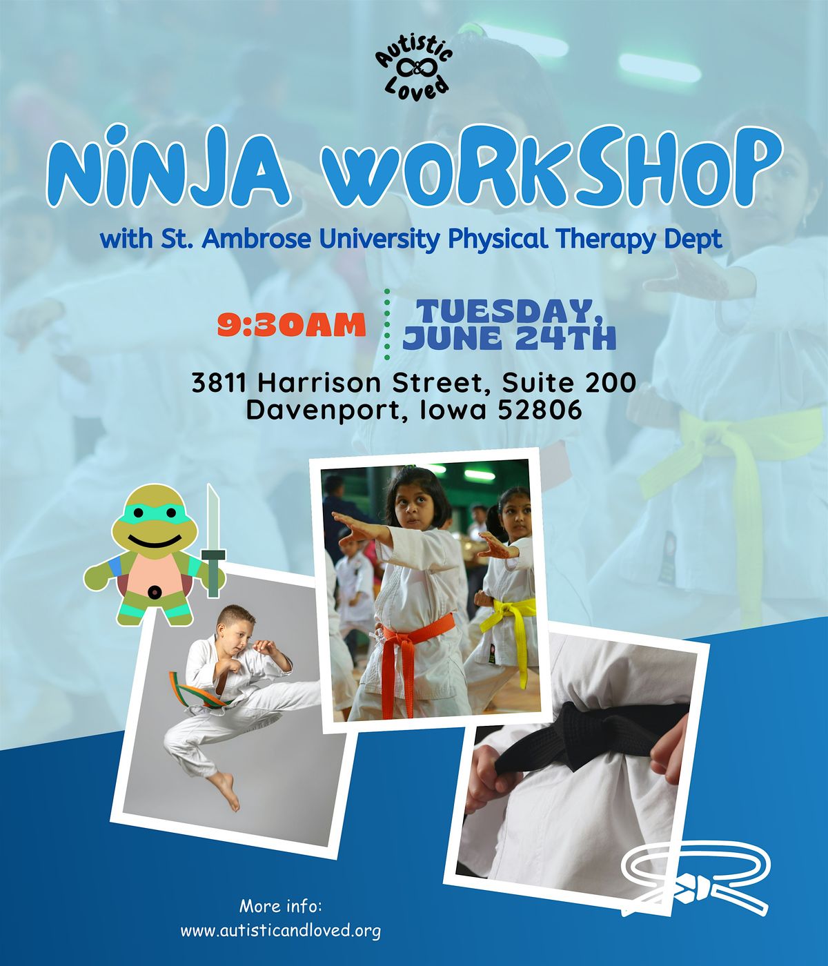 Ninja Workshop with St. Ambrose University Physical Therapy Dept, 24 June | Event in Davenport | AllEvents