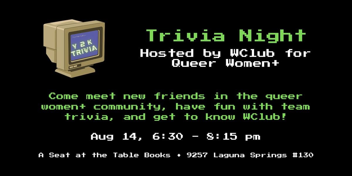 Trivia Night for Queer Women+: Y2K, 14 August | Event in Elk Grove | AllEvents