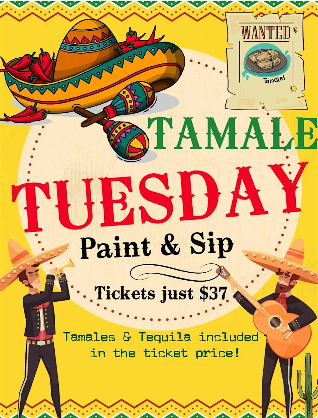 Tamales & Tequila Tuesday Paint & Sip, 14 October | Event in Duncanville | AllEvents