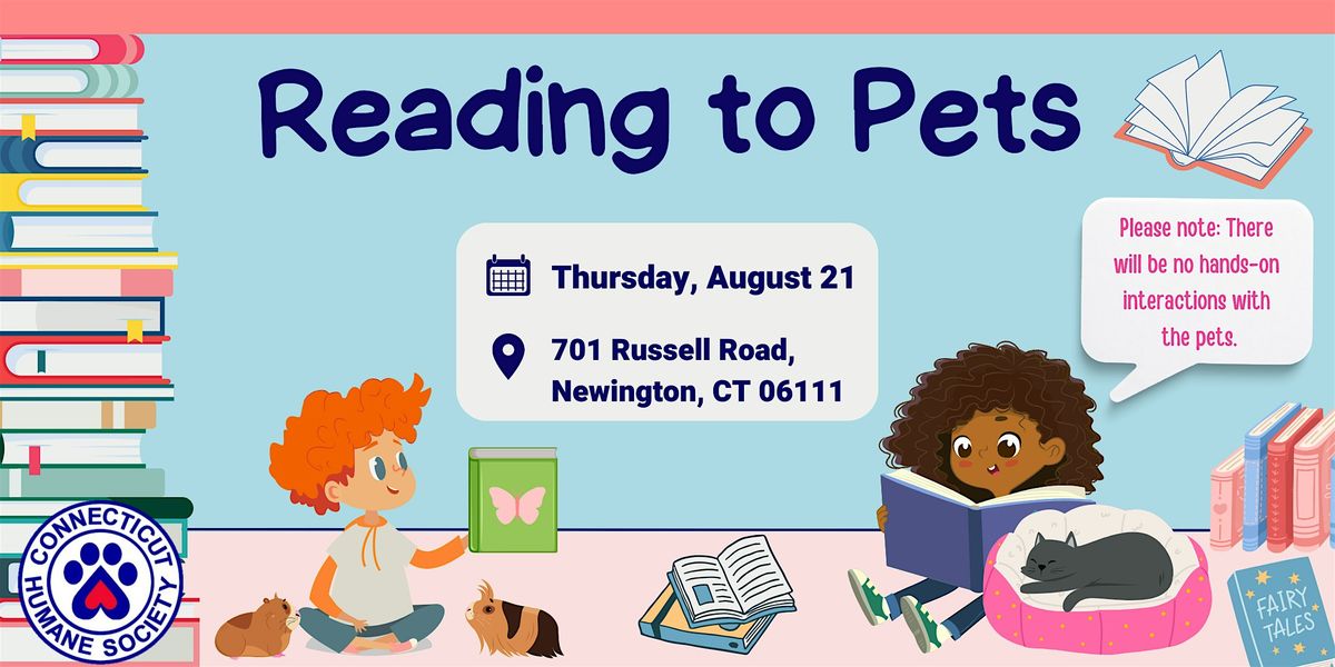 Reading to Pets - Thursday, August 21, 21 August | Event in Newington | AllEvents