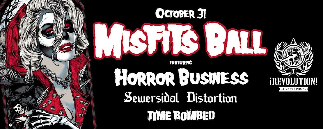 Misfits Ball feat. Horror Business, Sewercidal Distortion, & Time Bombed!, 31 October | Event in Fort Lauderdale