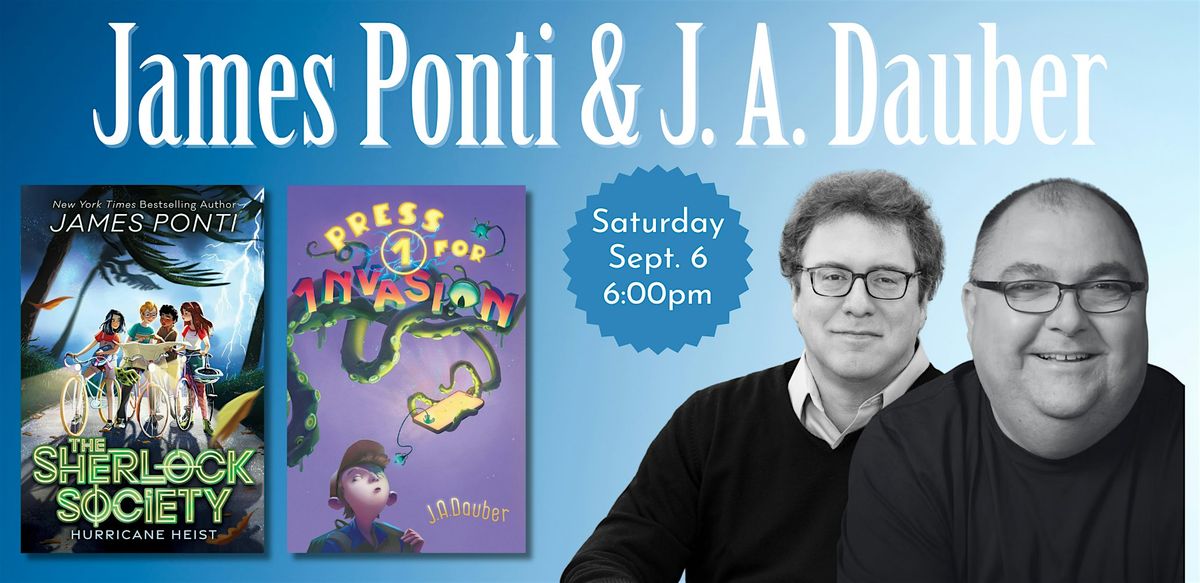 James Ponti and J. A. Dauber, 6 September | Event in Plainville | AllEvents