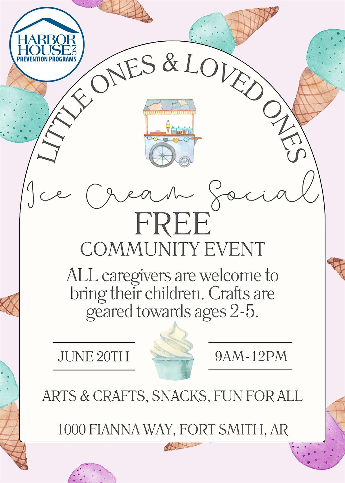 Ice Cream Social -Little Ones & Loved Ones, 20 June | Event in Fort Smith | AllEvents