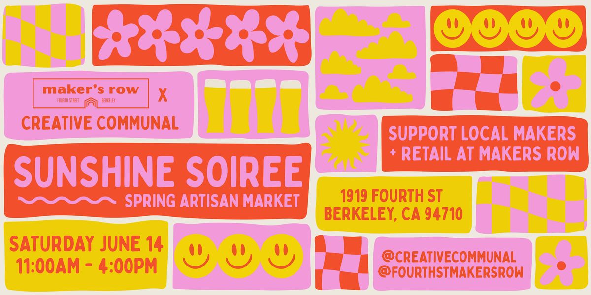 Sunshine Soiree Artisan Market, 14 June | Event in Berkeley | AllEvents