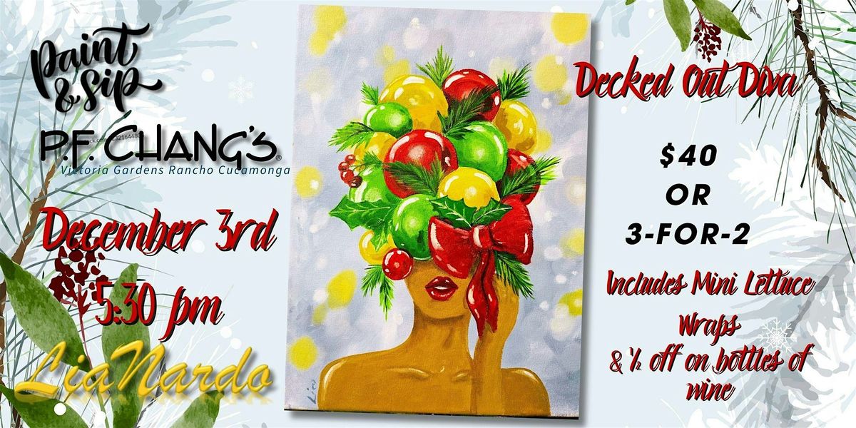 Paint & Sip at P.F. Chang's w/LiaNardo Mobile Paint & Sip, 3 December | Event in Rancho Cucamonga