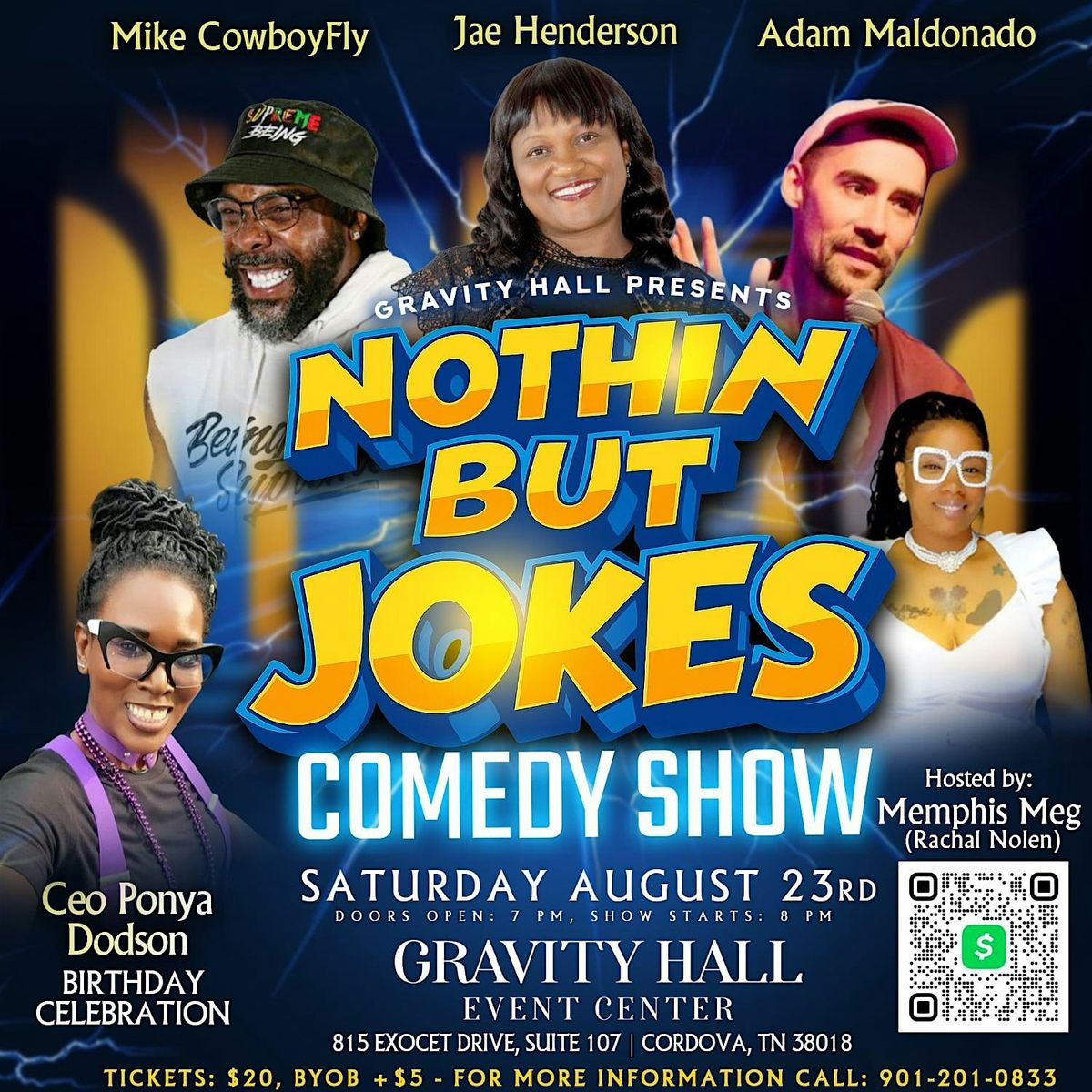 "Nothin But Jokes"  Comedy Show, 23 August | Event in Memphis | AllEvents