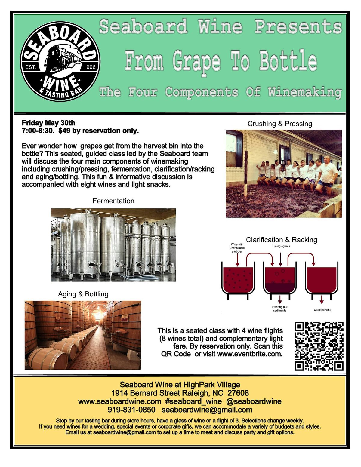 From Grape To Bottle, 30 May | Event in Raleigh | AllEvents